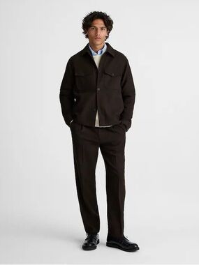 Madewell Patch-Pocket Shirt-Jacket in Wool Blend Mens NWT